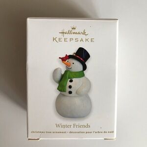 Hallmark Keepsake Winter Friends Snowman Ornament 2011